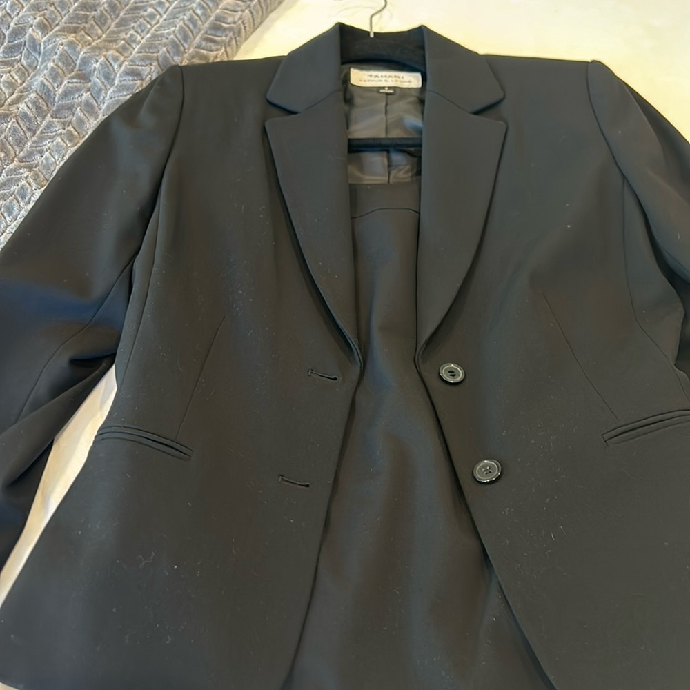 Black Tahari skirt and suit jacket